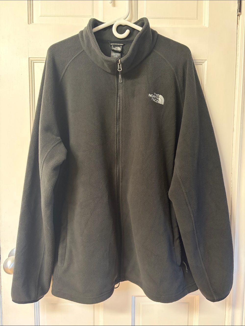 The North Face black fleece fall full zip jacket men’s size XXL